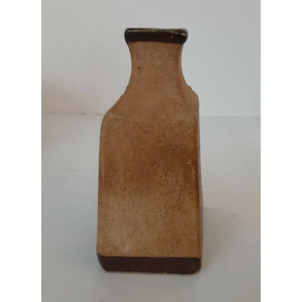 Vintage Netzi Pottery Sandstone Vase Tonala floral Collectors